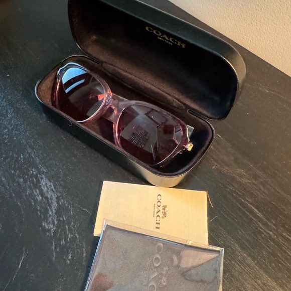 Coach Violet Butterfly Sunglasses - Picture 1 of 4